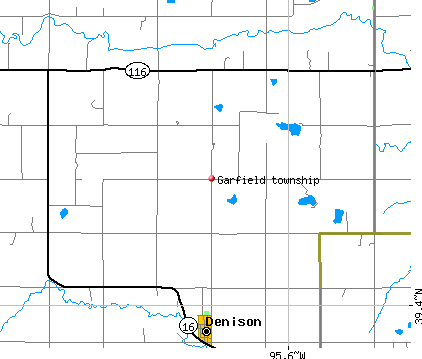 Garfield township, KS map