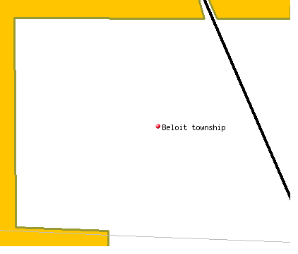Beloit township, KS map