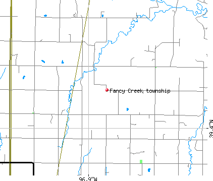 Fancy Creek township, KS map