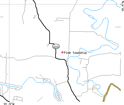 Pine township, AR map