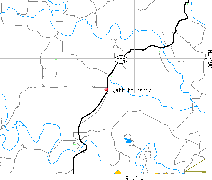Myatt township, AR map