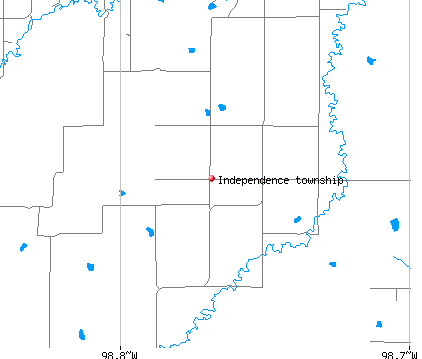 Independence township, KS map