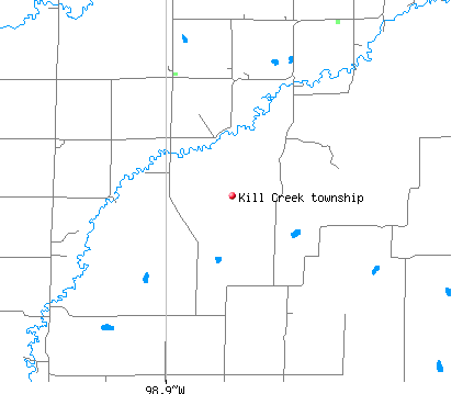 Kill Creek township, KS map