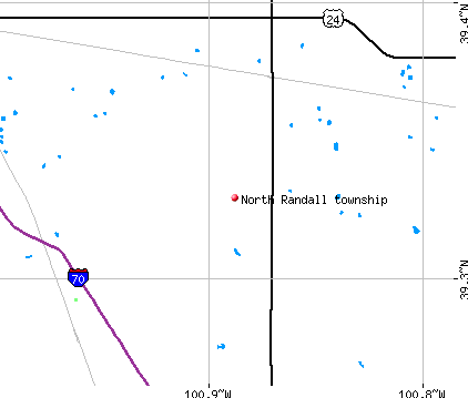 North Randall township, KS map