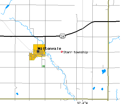Starr township, KS map