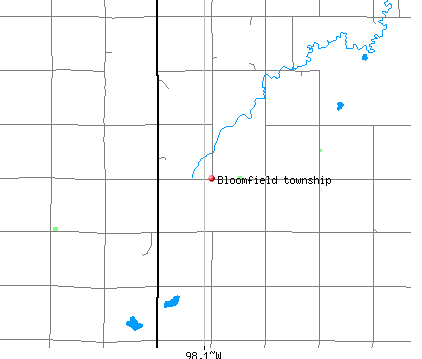 Bloomfield township, KS map