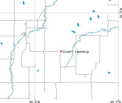 Covert township, KS map