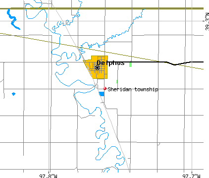 Sheridan township, KS map