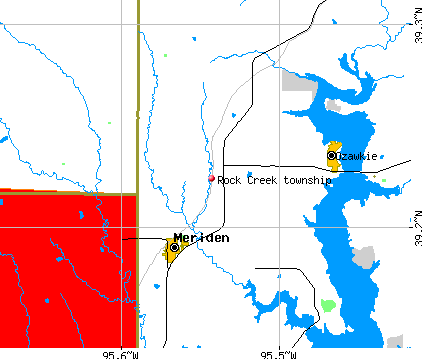 Rock Creek township, KS map
