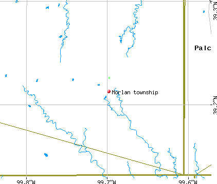 Morlan township, KS map