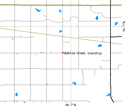 Battle Creek township, KS map