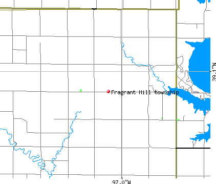 Fragrant Hill township, KS map