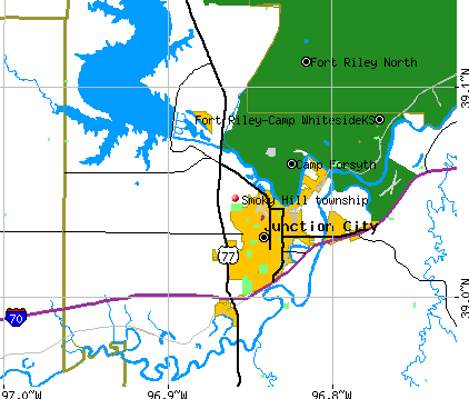 Smoky Hill township, KS map