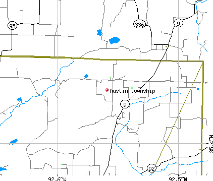 Austin township, AR map