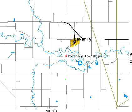 Colorado township, KS map