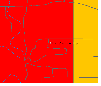 Lexington township, KS map