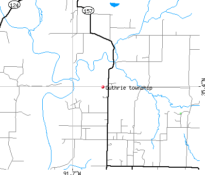 Guthrie township, AR map