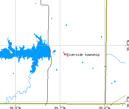 Riverside township, KS map
