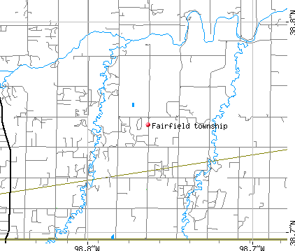 Fairfield township, KS map