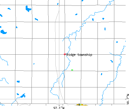Ridge township, KS map