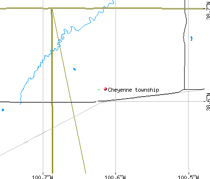 Cheyenne township, KS map