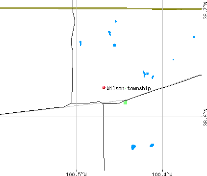 Wilson township, KS map