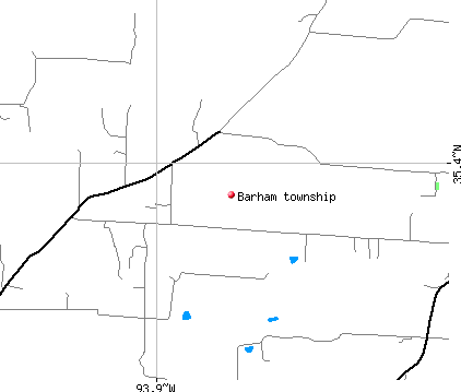 Barham township, AR map