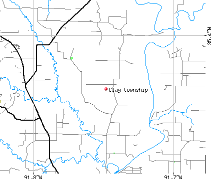 Clay township, AR map