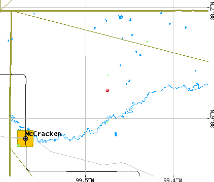 Hampton-Fairview township, KS map