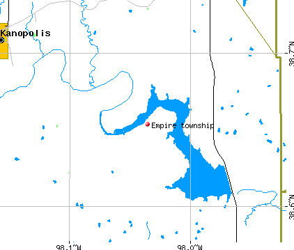 Empire township, KS map