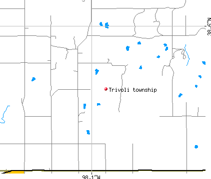 Trivoli township, KS map