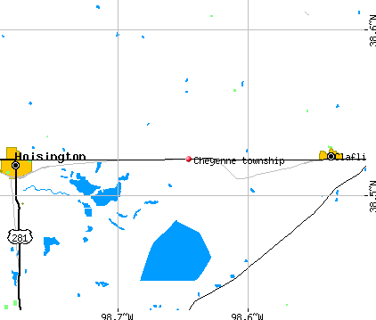Cheyenne township, KS map