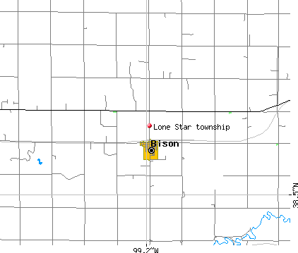 Lone Star township, KS map