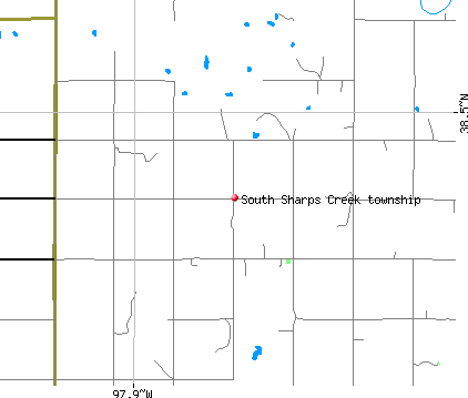 South Sharps Creek township, KS map