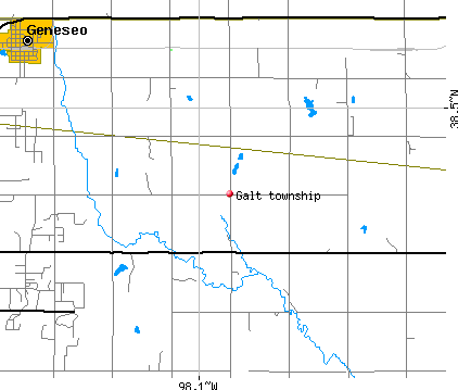 Galt township, KS map