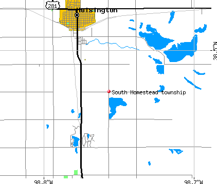 South Homestead township, KS map