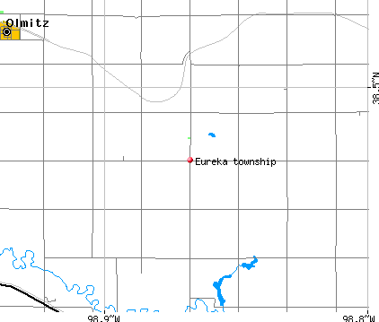 Eureka township, KS map