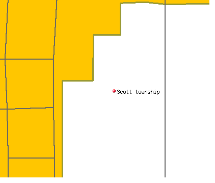 Scott township, KS map