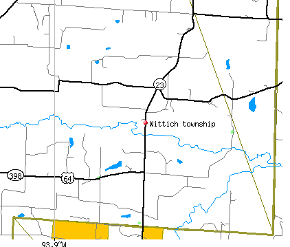 Wittich township, AR map