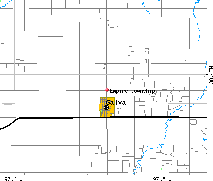 Empire township, KS map