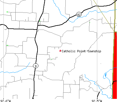 Catholic Point township, AR map