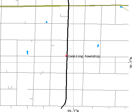 Conkling township, KS map