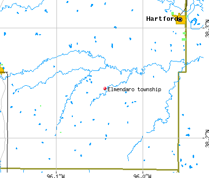 Elmendaro township, KS map