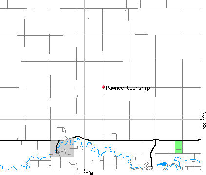 Pawnee township, KS map