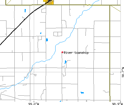 River township, KS map