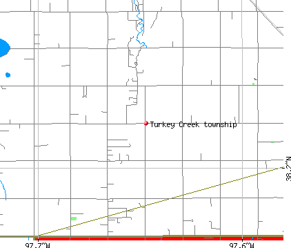 Turkey Creek township, KS map