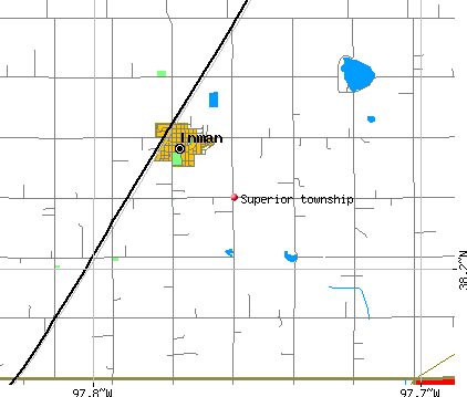 Superior township, KS map
