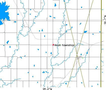 Avon township, KS map