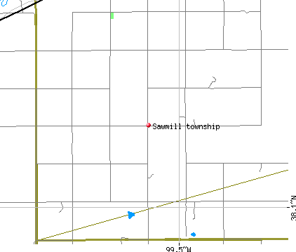 Sawmill township, KS map