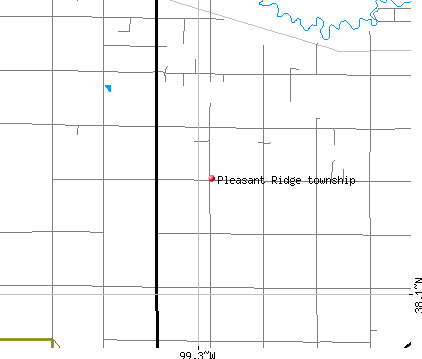 Pleasant Ridge township, KS map